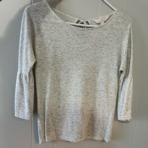 LC Lauren Conrad Light Gray Long Sleeve Top